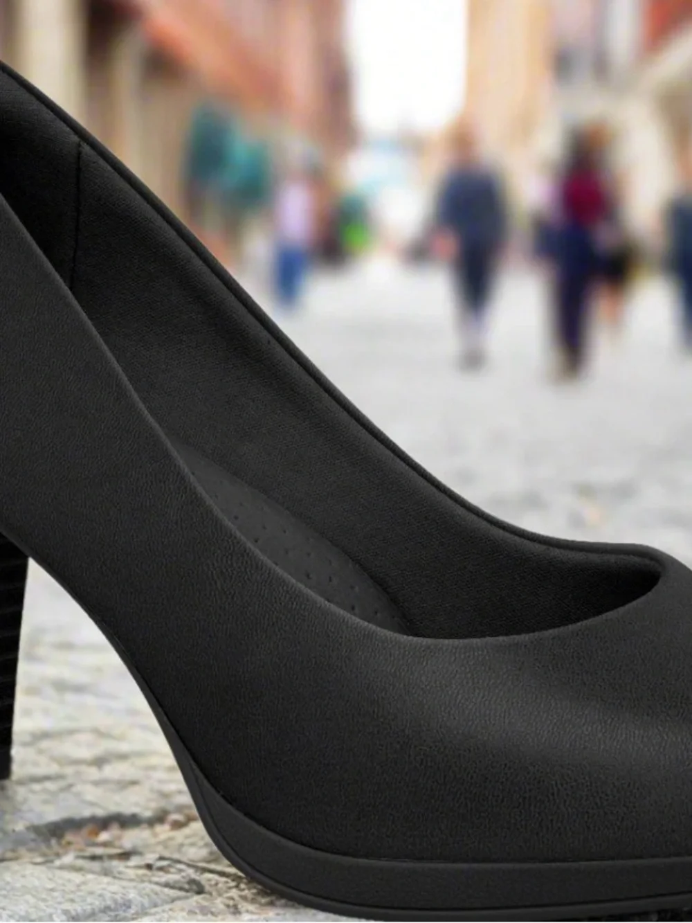 Black Block Heel Pumps — Sleek Everyday Women's Heels